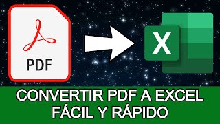 Cómo CONVERTIR PDF a EXCEL Sin Programas y Gratis  PC y Celular 2024 [upl. by Adiam601]