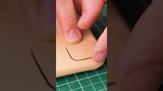 Leather phone case craft Behind the scenes 🎥 🔥 leathercraft phonecases [upl. by Eanej779]