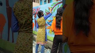 Madhubani painting Vlog vlog [upl. by Aikemot]