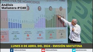 Edición Matutina Lunes 8 de Abril del 2024 [upl. by Jorry]