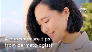 4 piercing care tips from dermatologists [upl. by Onilecram896]