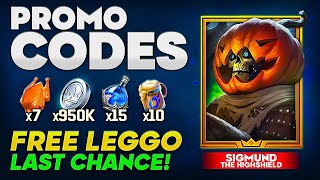 LAST LEGENDARY CHANCE 🔥 Latest Raid Promo Code ➕ Valid Raid Shadow Legends promo codes [upl. by Magdala]