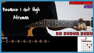 Because I Got High  Afroman With Vocals Guitar Cover With Lyrics amp Chords [upl. by Atiuqam]