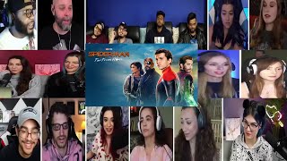 SpiderMan Far From Home Movie Reaction Mashup  First Time Watching [upl. by Neeoma]