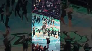 WNBA NY Libertys Mascot Big Ellie The Elephant dancing to The Birthday Song at Halftime [upl. by Guntar92]