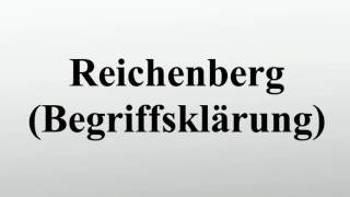 Reichenberg Begriffsklärung [upl. by Asiak]