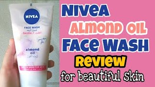 Nivea Gentle Almond oil facewash for dry and sensitive skinNivea facewash Review for glow in winter [upl. by Jamil]