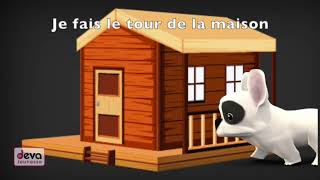 Je fais le tour de la maisonⒹⒺⓋⒶ Comptine à gestes pour les petits [upl. by Elfie]