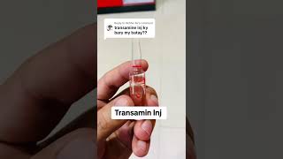 Transamin injection  Transamin inj uses and sideffects  Transamin inj dose  tranexamic acid inj [upl. by Delanie]