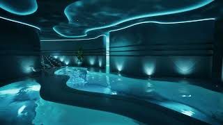 Synthetic Serenity  2 hour relaxing pool ambience [upl. by Intosh975]