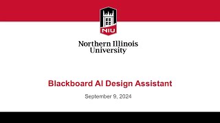 Blackboard AI Design Assistant [upl. by Rogergcam]