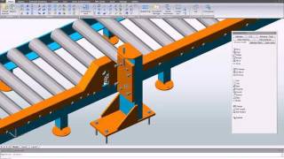 Advance Steel  Mechanical parts fully integrated within 3D Advance Steel model [upl. by Kreiner]