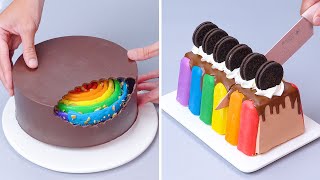 Fantastic Rainbow Cake Recipes You Need To Try  Indulgent Chocolate Cake Decorating Ideas [upl. by Haleeuqa]