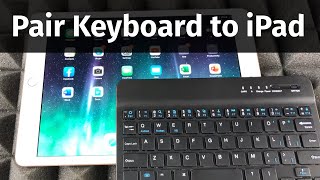 How to Pair Bluetooth Keyboard to your iPad in 2020  iPad mini iPad Air iPad Pro [upl. by Orodisi]