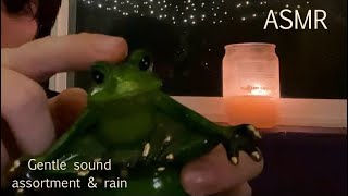 ASMR  Rainy evening amp sounds gentle tongue clicking and whooshing 💙 [upl. by Emersen]