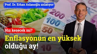 Enflasyonun En Yüksek Olduğu Ay Hız Kesecek Mi  Prof Dr Erhan Aslanoğlu [upl. by Dygall]