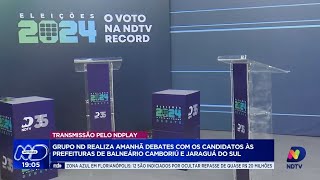 Candidatos a prefeito de Balneário Camboriú e Jaraguá do Sul se enfrentam em debate [upl. by Schaab]