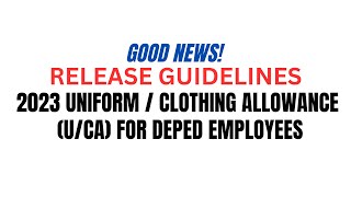 2023 Clothing Allowance for DepEd Employees Release Date [upl. by Drazze480]