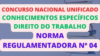 NORMA REGULAMENTADORA Nº 04  AUDITORFISCAL DO TRABALHO  CONCURSO NACIONAL UNIFICADO [upl. by Ainod]