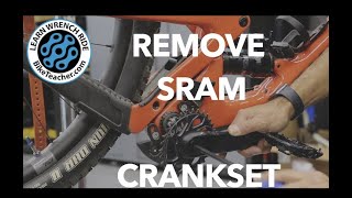 How to remove a Sram Crankset threaded 30 mm spindle only Lets go [upl. by Nomael]