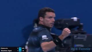 Novak Djokovic vs Roberto Bautista AgutHighlights [upl. by Pogue]