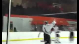 CLOSE UP VIDEO Farmington goalie intentionally scores on own goal flips off coach [upl. by Noelopan]