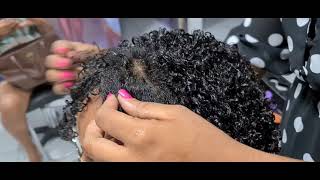 COMO FAZER CACHOS EM CABELO CRESPO [upl. by Ayanad]