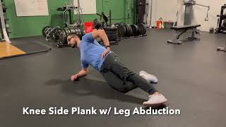 Knee Side Plank w Leg Abduction [upl. by Llekcm]