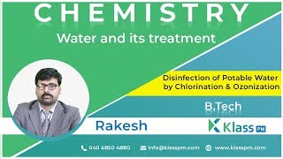 Disinfection of Potable Water by Chlorination amp Ozonization  Unit2  Engineering Chemistry BTech [upl. by Suez]