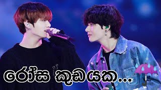 Rosa kudayaka රෝස කුඩයක  TaeKook mix sinhala song 💖💜 Korean mix sinhala song 💖💜 [upl. by Etrem]