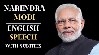 NARENDRA MODI PM Narendra Modi Speech in USA  English Speech with Subtitles speech [upl. by Angela643]