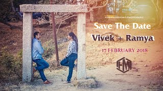 RamyaVivek  Pre Wedding Video  SaveTheDate  17Feb2018  Inthalo Ennenni Vinthalo Karthikeya [upl. by Sew]