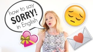 How to say SORRY and APOLOGISE in English  British English [upl. by Sheri]