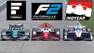 The Best Of The Rest F2 vs INDYCAR vs SUPER FORMULA [upl. by Foskett]