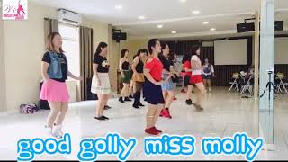 GOOD GOLLY MISS MOLLY Line dance [upl. by Jehius]