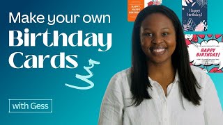 How to craft perfect custom birthday cards to print or send online [upl. by Jehius49]