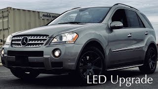 Mercedes Benz High Beam LED Upgrade ML W164  CarMAN [upl. by Zerat]