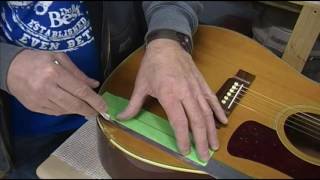 Washburn acoustic guitar repair Part 1 Jonah Custom Guitars [upl. by Starling]