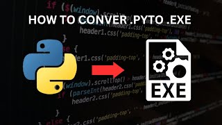 How to Convert Python File to EXE [upl. by Aineval]