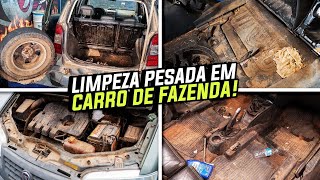 LAVAGEM PROFUNDA EM CARRO DE FAZENDA ABANDONADO [upl. by Astrea]