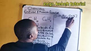 HOW TO SOLVE THE EMPIRICAL AND MOLECULAR FORMULAE OF COMPOUNDS CHEMISTRY 1 [upl. by Orian149]