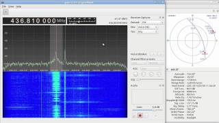 Gqrx SDR test on AO27 orbit 93036 [upl. by Lenee20]