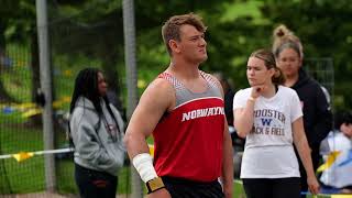 Dillon Morlock Shot Put Wooster Track Invite 2024 [upl. by Nnaylime596]