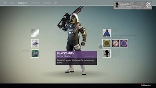 Bungies Destiny PreOrder Bonus GameStop Exclusive Blacksmith Armor Shader Level 20 [upl. by Acinomed]