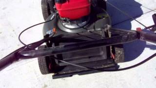 Craftsman Mulcher Mower with Honda Engine Demo 30 Apr 15 [upl. by Euqirrne]