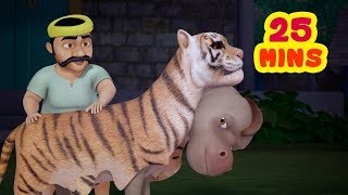 The Donkey and the Dhobi Hindi Kahaniya Collection  Hindi Stories for Kids  Infobells [upl. by Retsev]