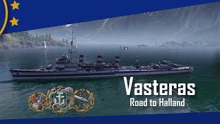 Wows 93 DD Européen T6 Vasteras  présentation  120k Dmg  7 kills [upl. by Enelehcim]