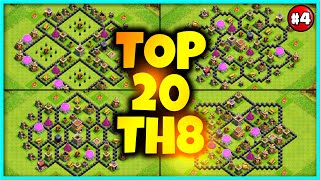 New Best Th8 base link WarFarming Base Top20 With Link in Clash of Clans  best base th 8 defense [upl. by Analla791]