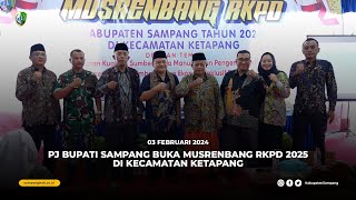 PJ BUPATI SAMPANG BUKA MUSRENBANG RKPD 2025 DI KECAMATAN KETAPANG [upl. by Naquin]