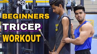 BEST TRICEP WORKOUT FOR BEGINNERS WITH COMPLETE GUIDANCE BADRI FITNESS [upl. by Anilra596]